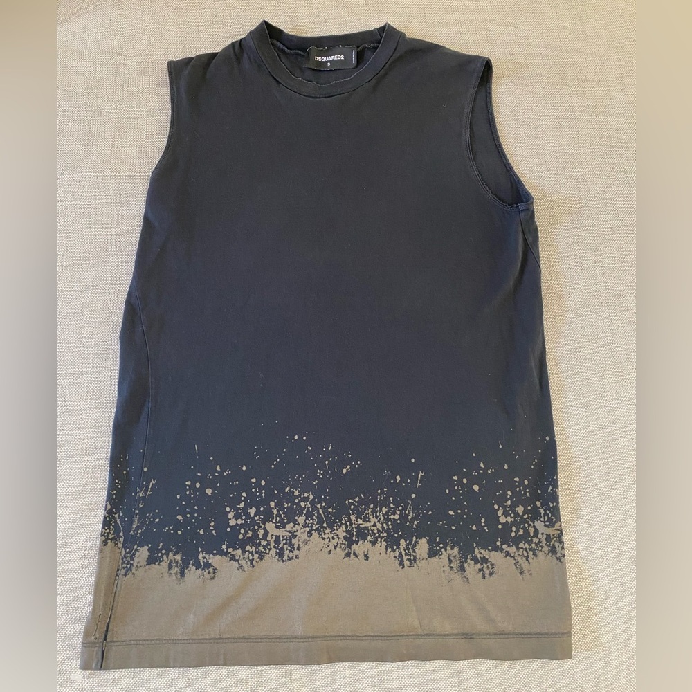 DSQUARED2 ICON Paint‎ Splatter Tank top Small